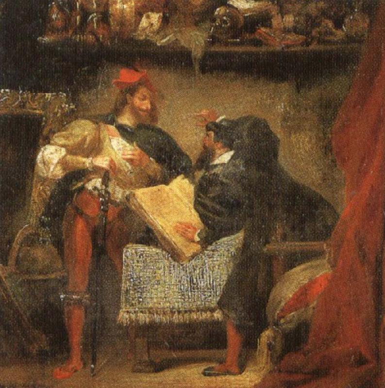 georges bizet a scene from goethe s faust faust tempted by mephistopheles China oil painting art